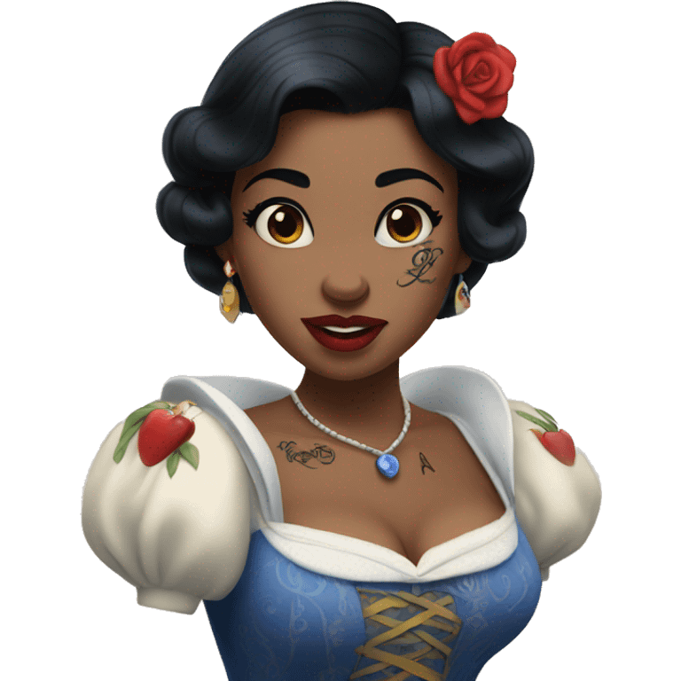 Disney Snow White with tattoos emoji