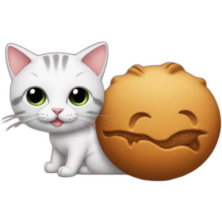 Cat and kakaa emoji