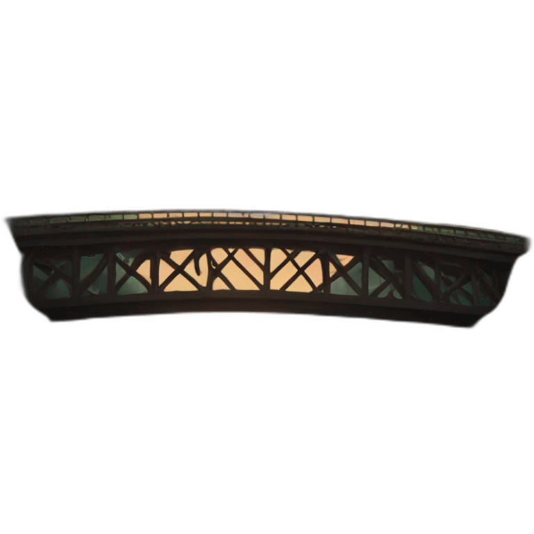 bridge in dark fire pitch emoji