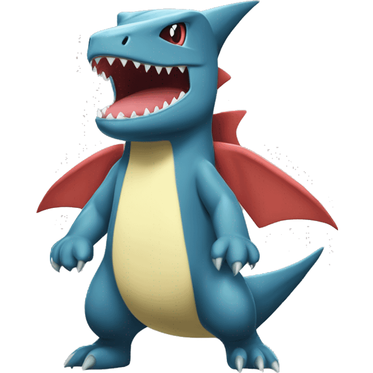 Sharpedo-Charmeleon-Gible-Larvitar-Fakémon Full Body emoji