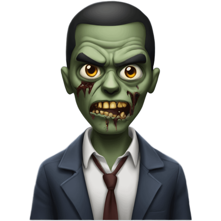 Gangster zombie emoji