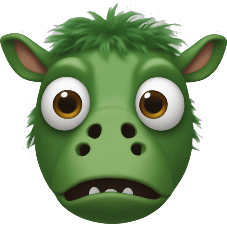 The gruffalo green wart on nose emoji