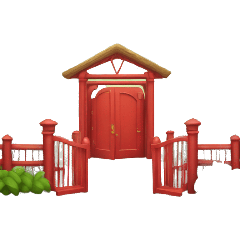 Red zoo entrance  emoji