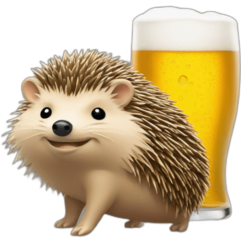 hedgehog bitcoin and beer emoji