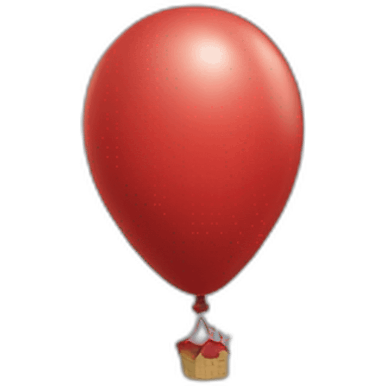 red ballon moving at very high speed emoji