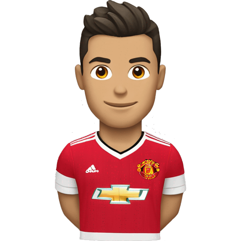 Cristiano Ronaldo Manchester united shirt emoji