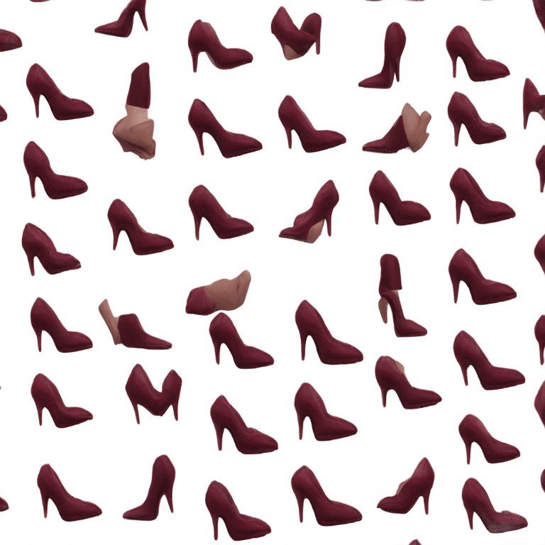 A pair of wine red heels emoji