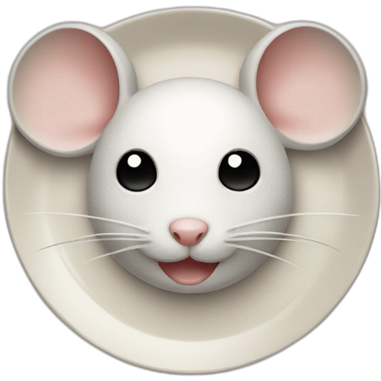 mouse with an empty plate emoji