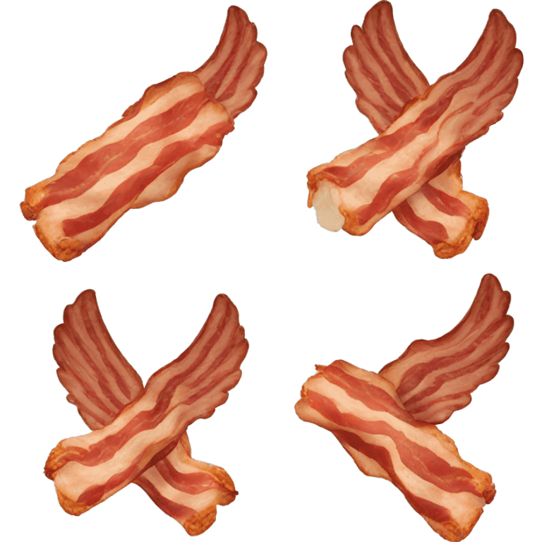 Bacon with wings emoji