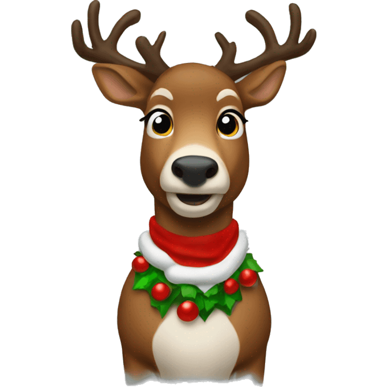 Christmas raindeer emoji