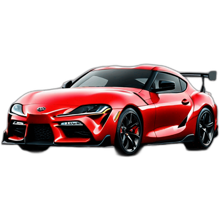 Toyota Supra gr rouge emoji