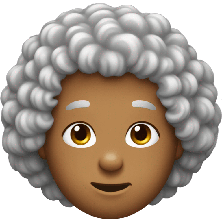 Perm hair bear emoji