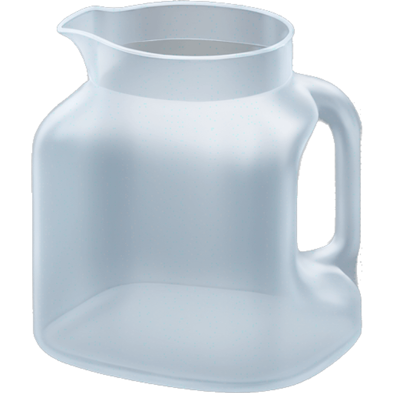 transparent plastic jug empty emoji