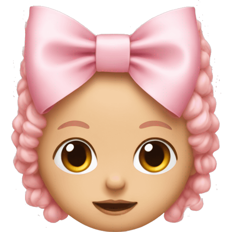 Baby pink bow emoji