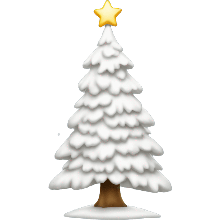 white christmas tree emoji