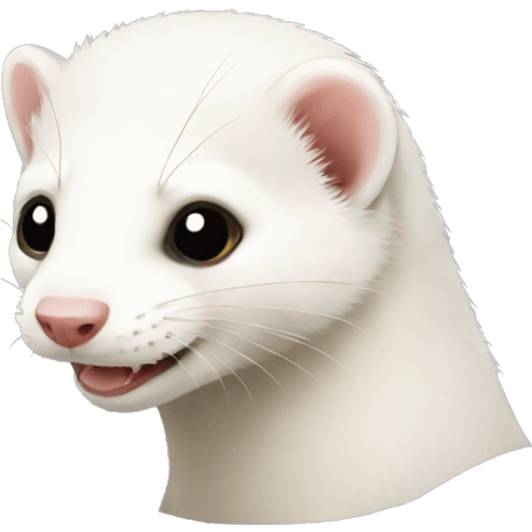 White ferret  emoji