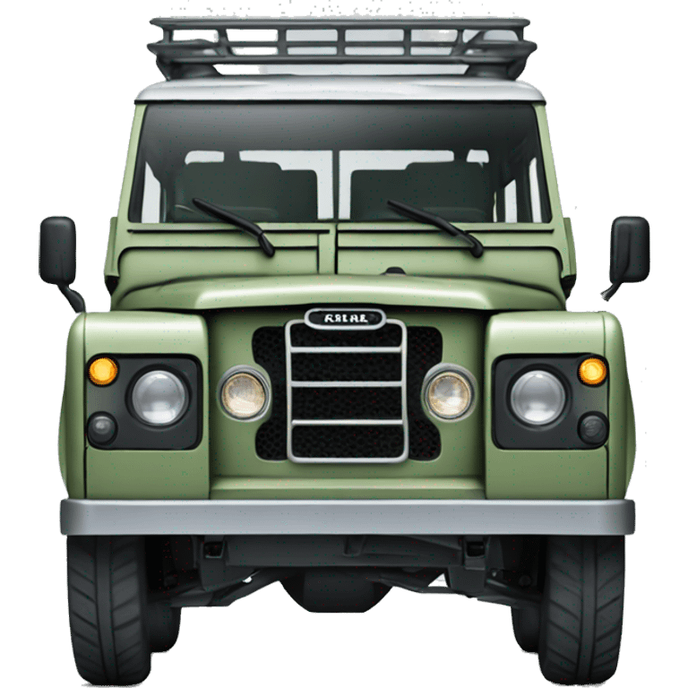 Sage green land-rover  emoji