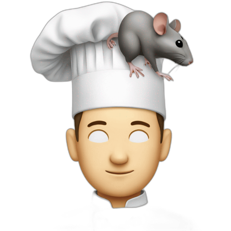 rat on chefs head emoji