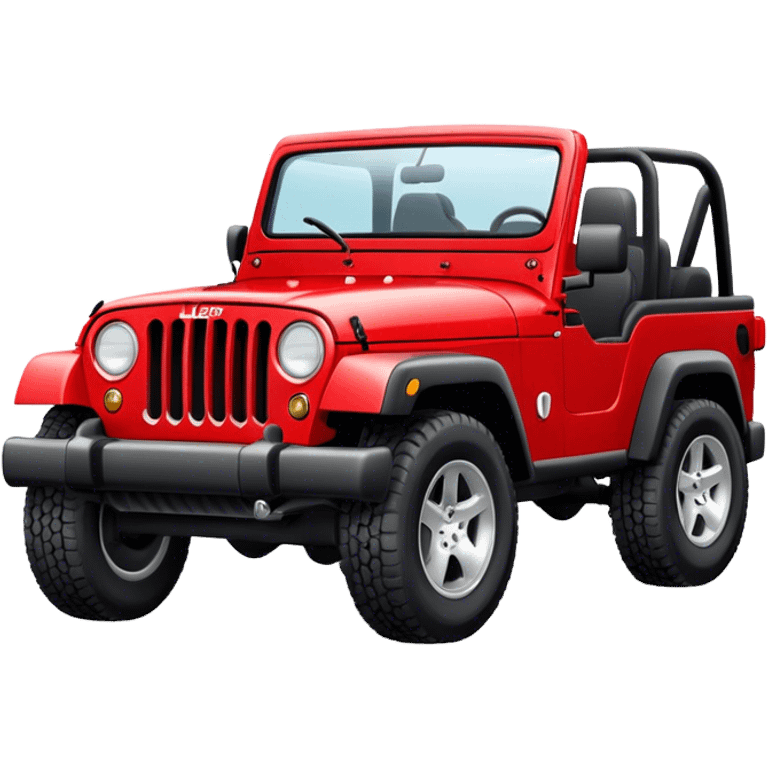 Red jeep emoji