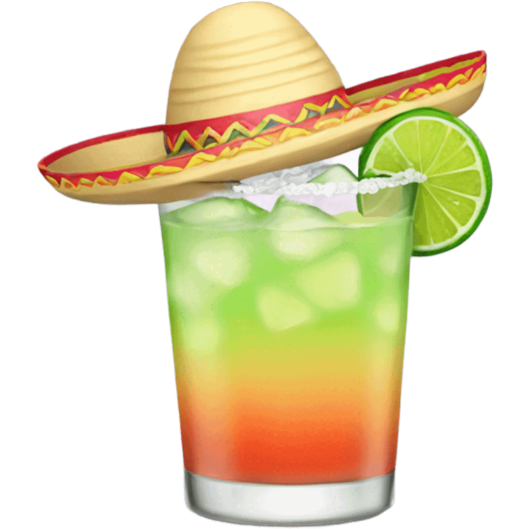 Margarita with sombrero  emoji