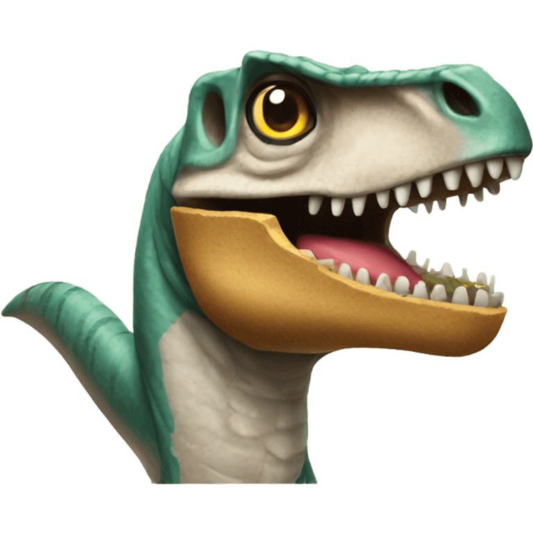 A taco Velociraptor emoji