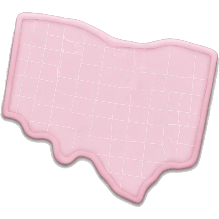 Light pink map  emoji