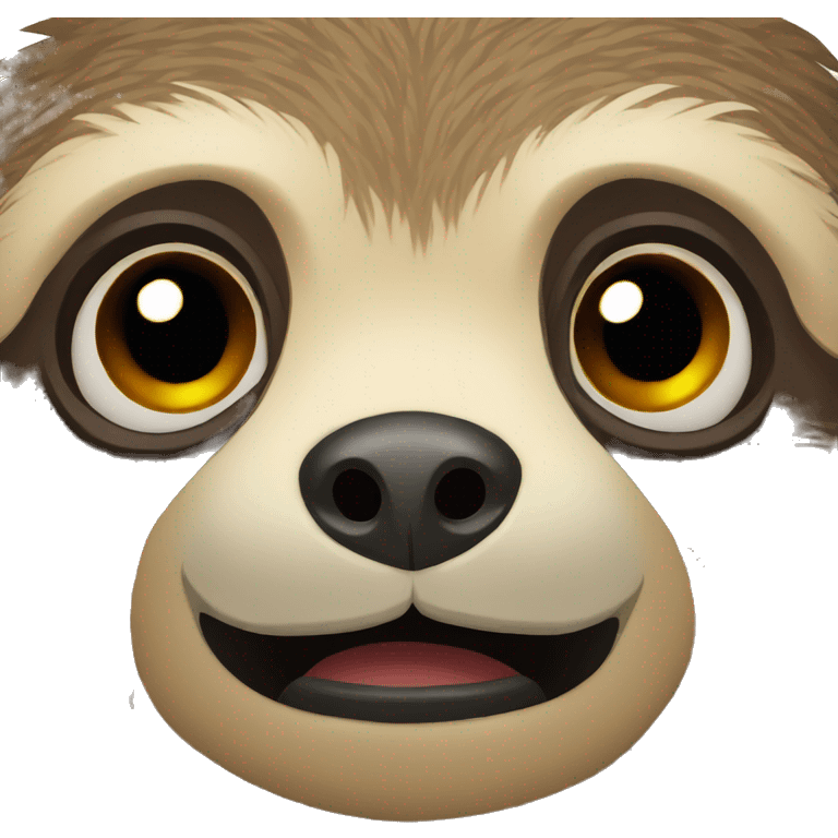 scared sloth emoji