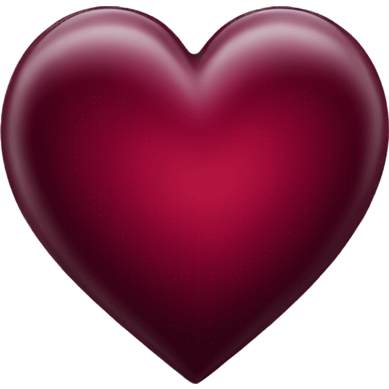 Wine colored heart emoji