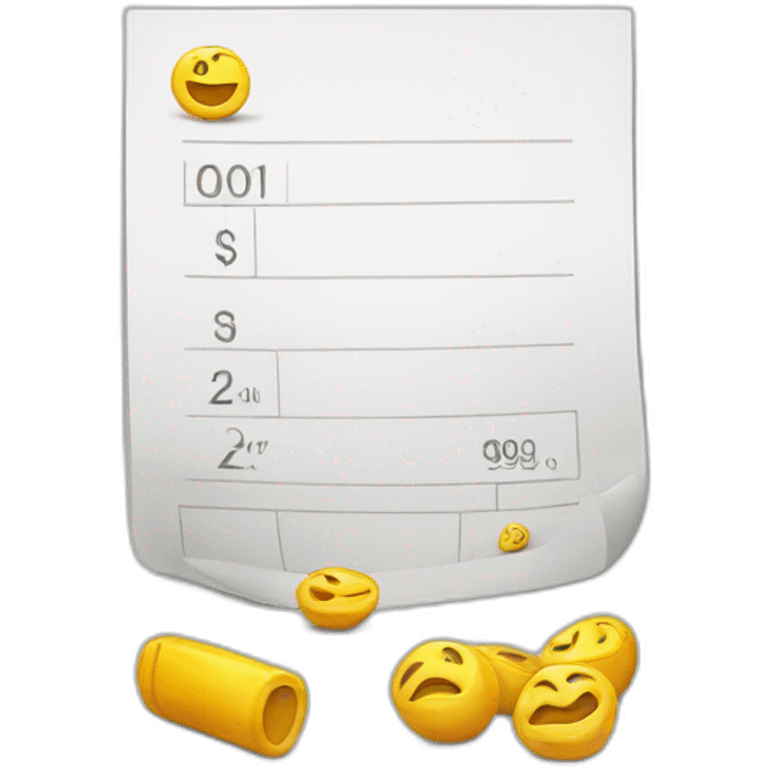 sale invoice emoji