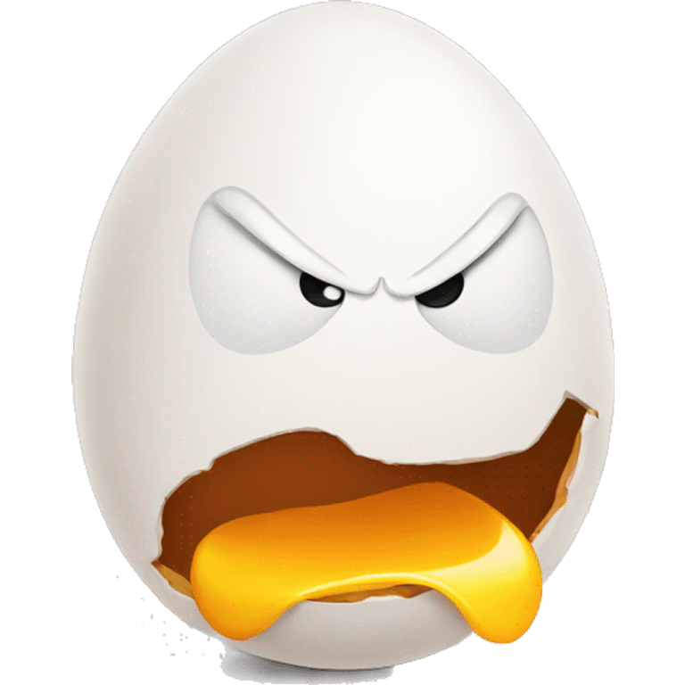 Angry egg  emoji