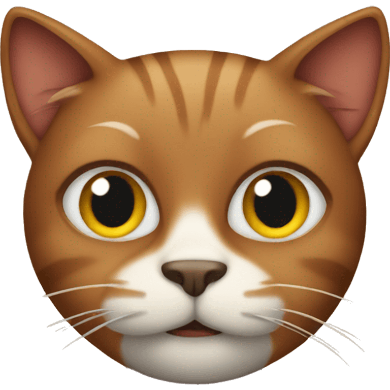 Brown cat with muscles  emoji