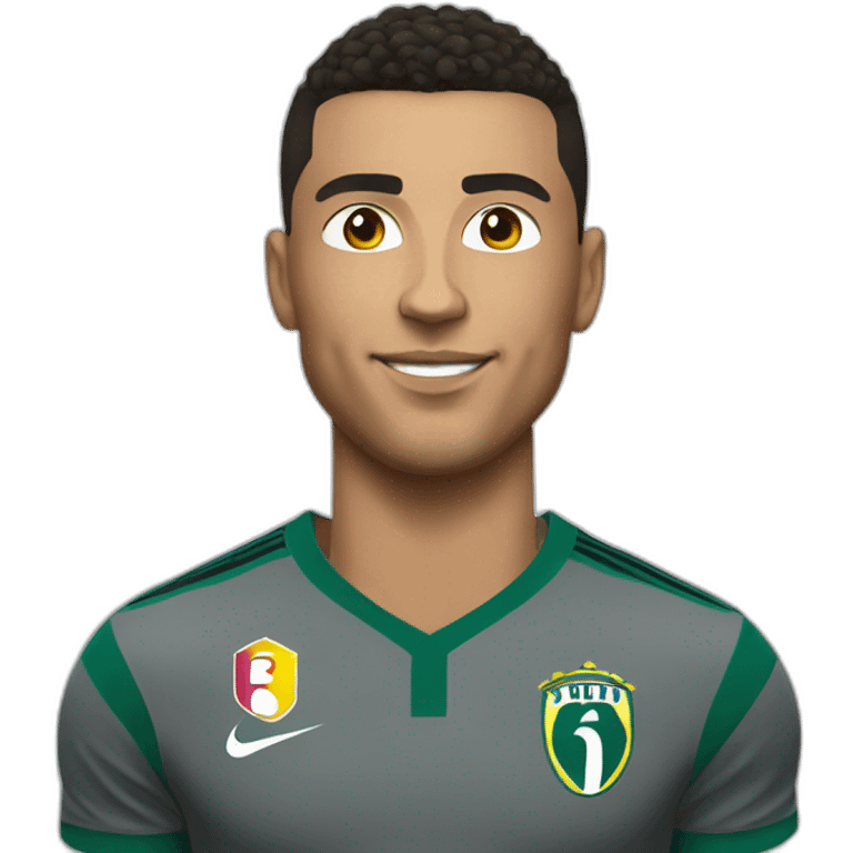 Ronaldo portrait realistic football player emoji