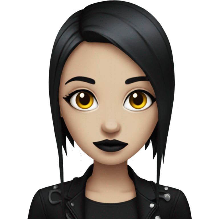 Goth girl emoji