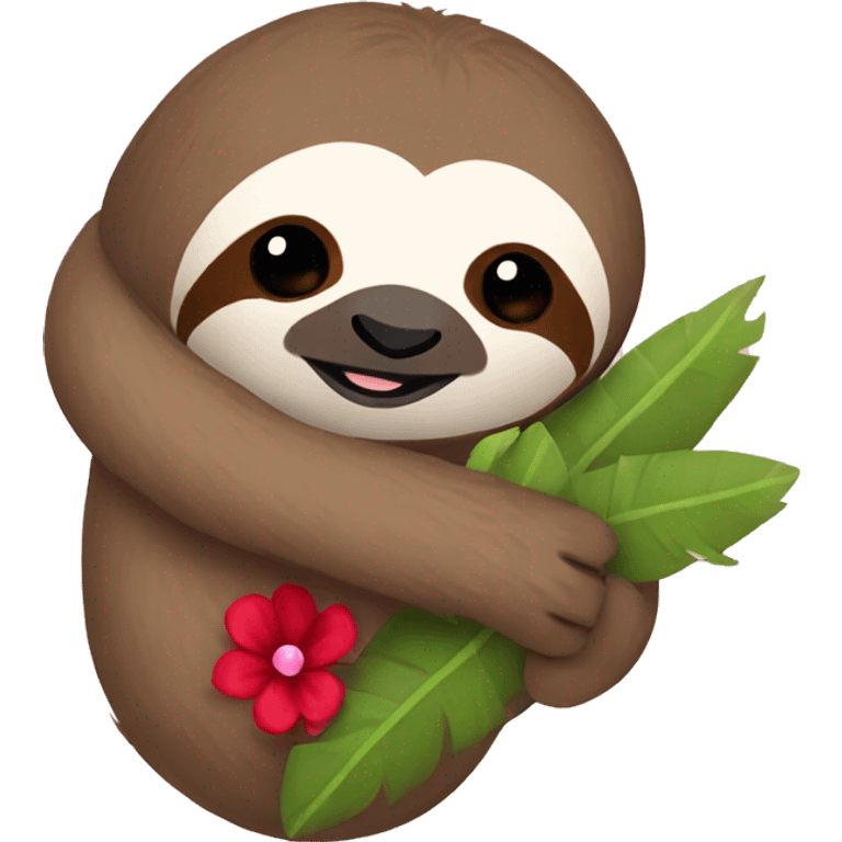 Sloth holding ruby emoji