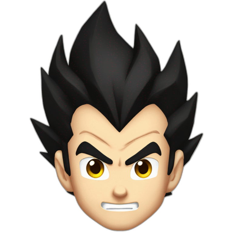 Vegeta black hair emoji