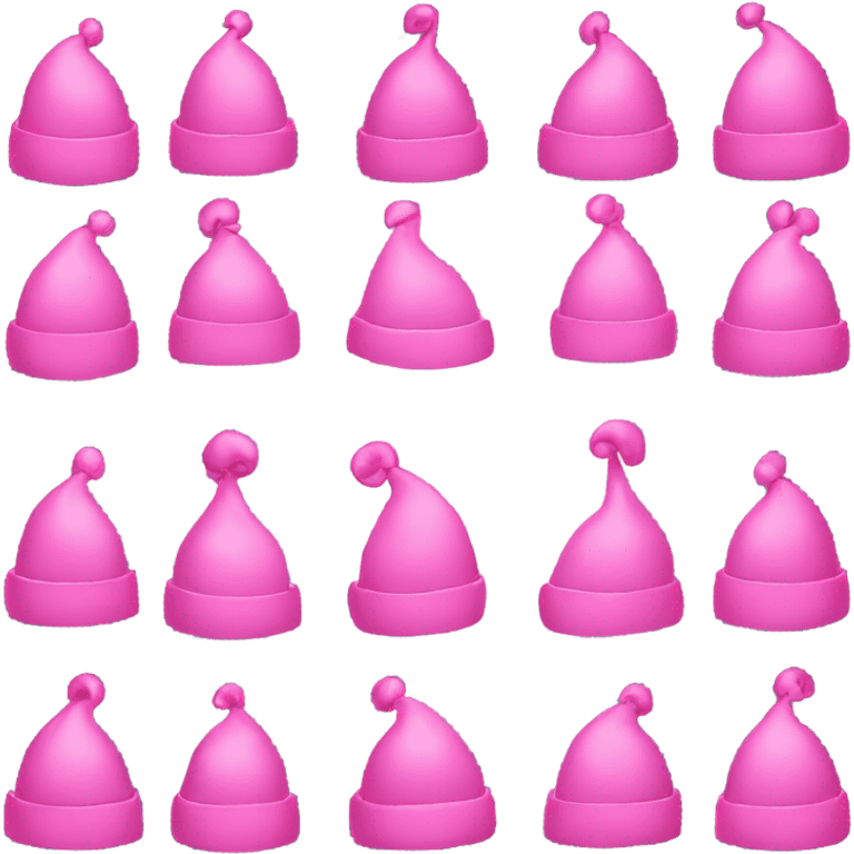 pink christmas hat emoji