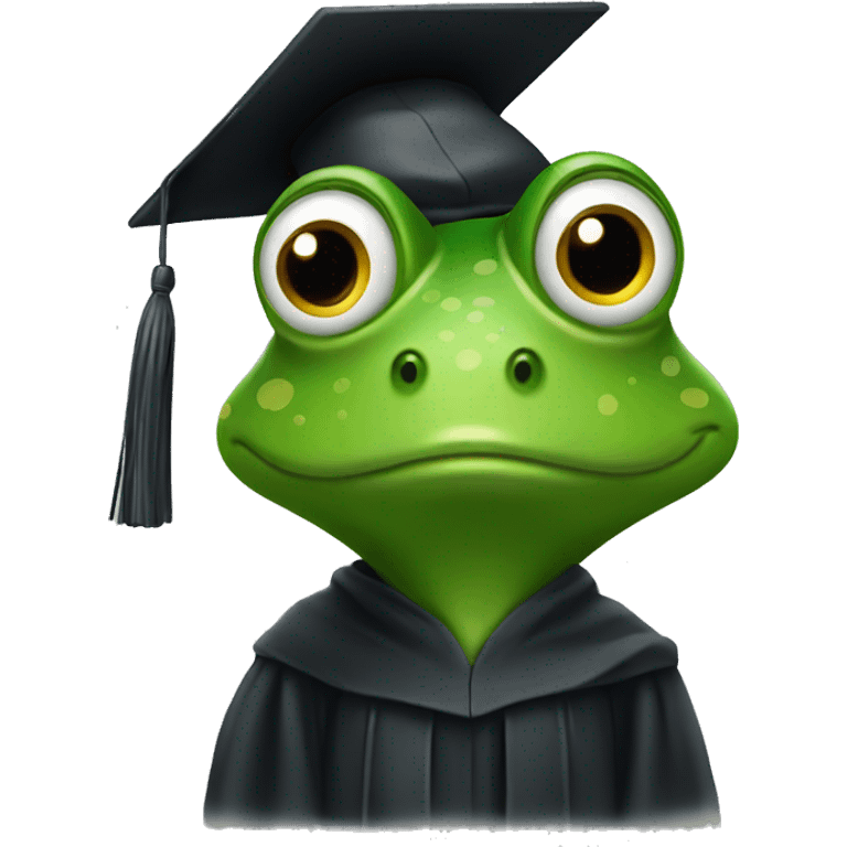 graduate frog emoji