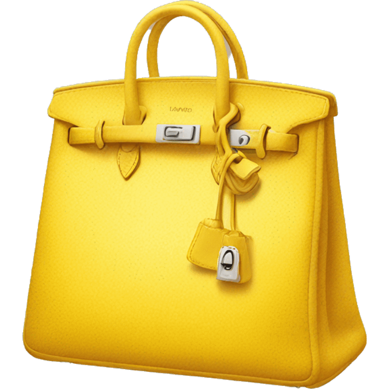 Yellow Birkin bag emoji