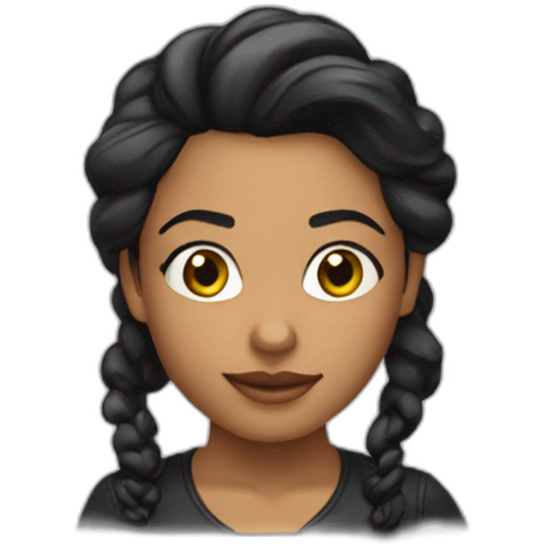 eliana cabelo preto cacheado emoji