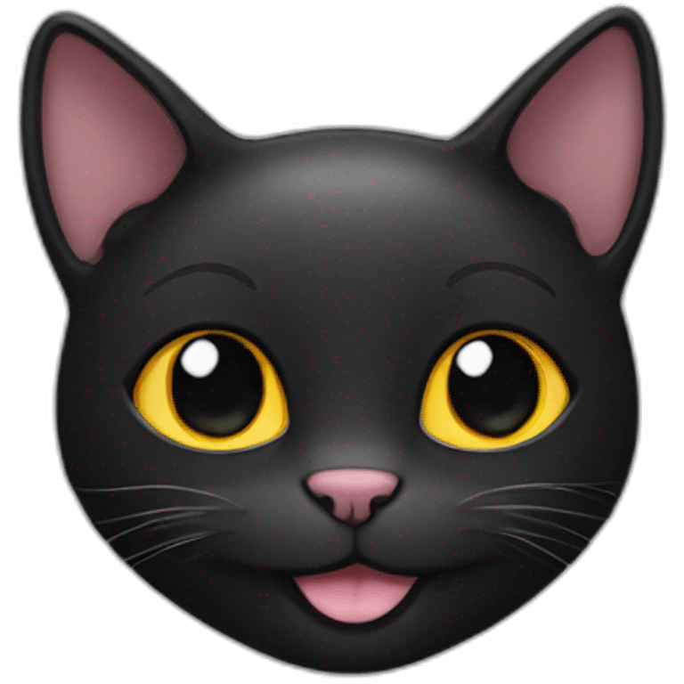 smiling black cat emoji