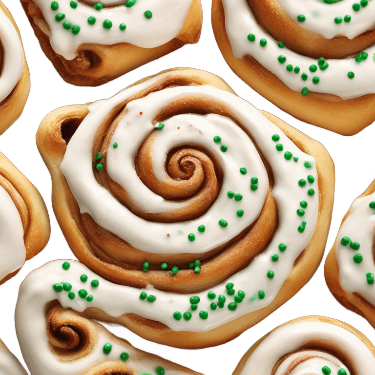 Christmas cinnamon roll emoji