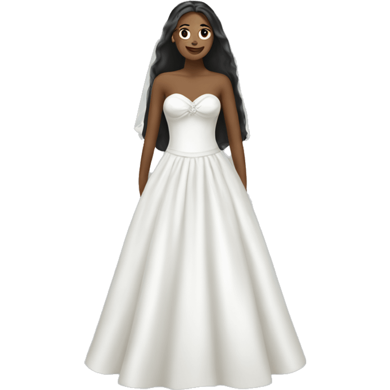 White wedding dress emoji