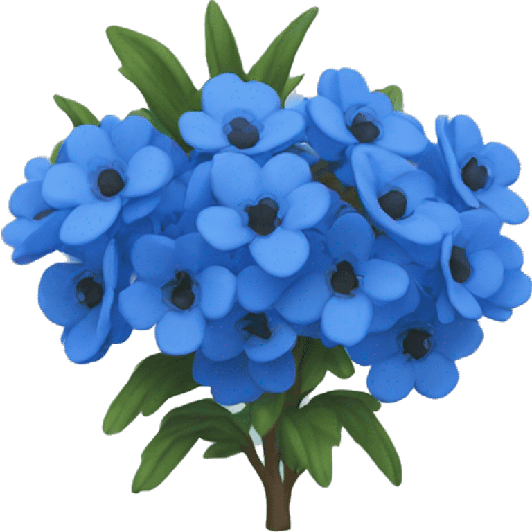 Blue heath  emoji