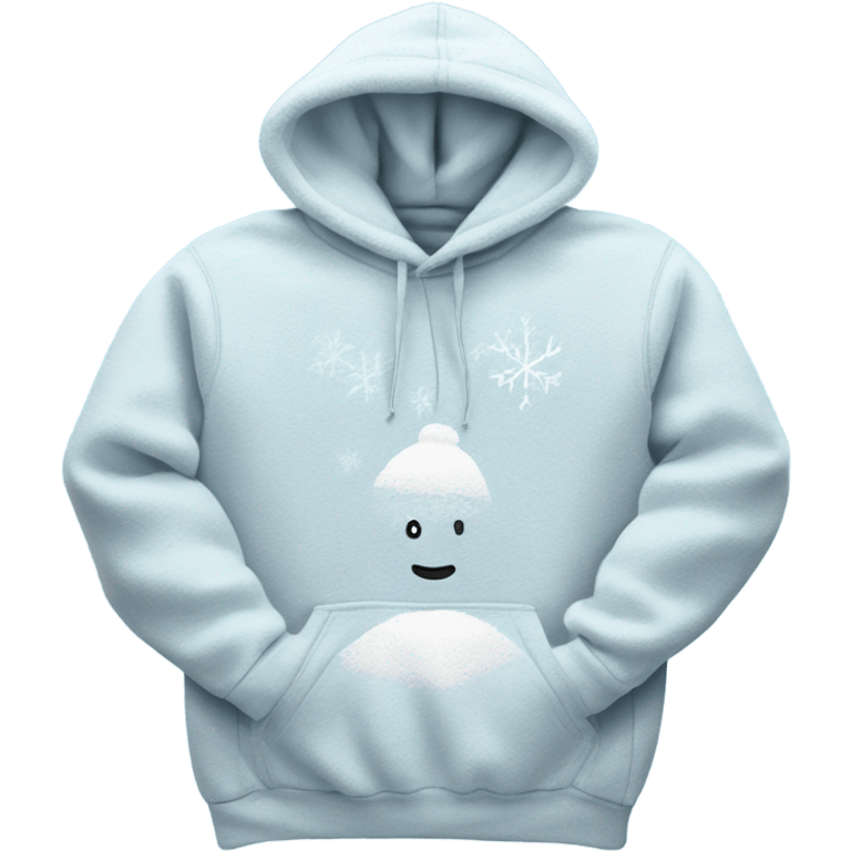 Snow hoodie emoji