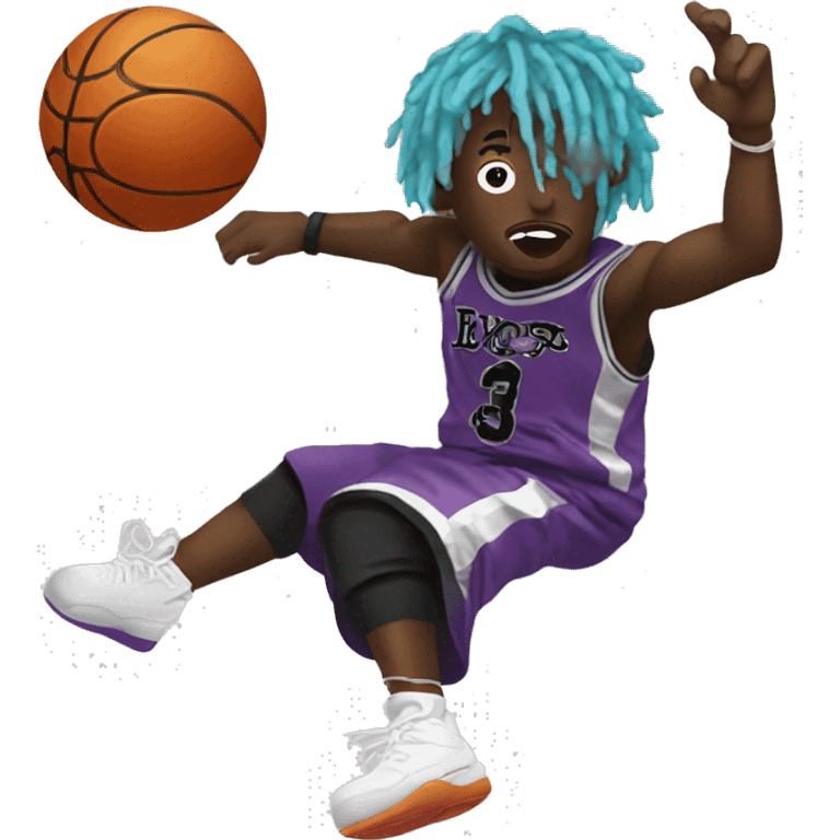 Lil uzi vert throwing a basketball emoji