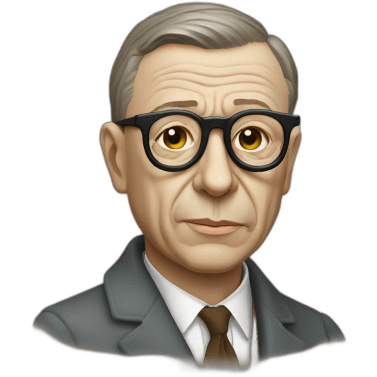 jean paul sartre emoji