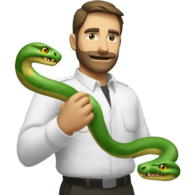 An snake progaming in a PC emoji