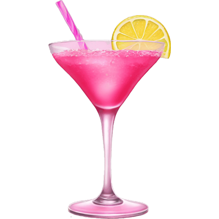 Barbie pink cocktail emoji