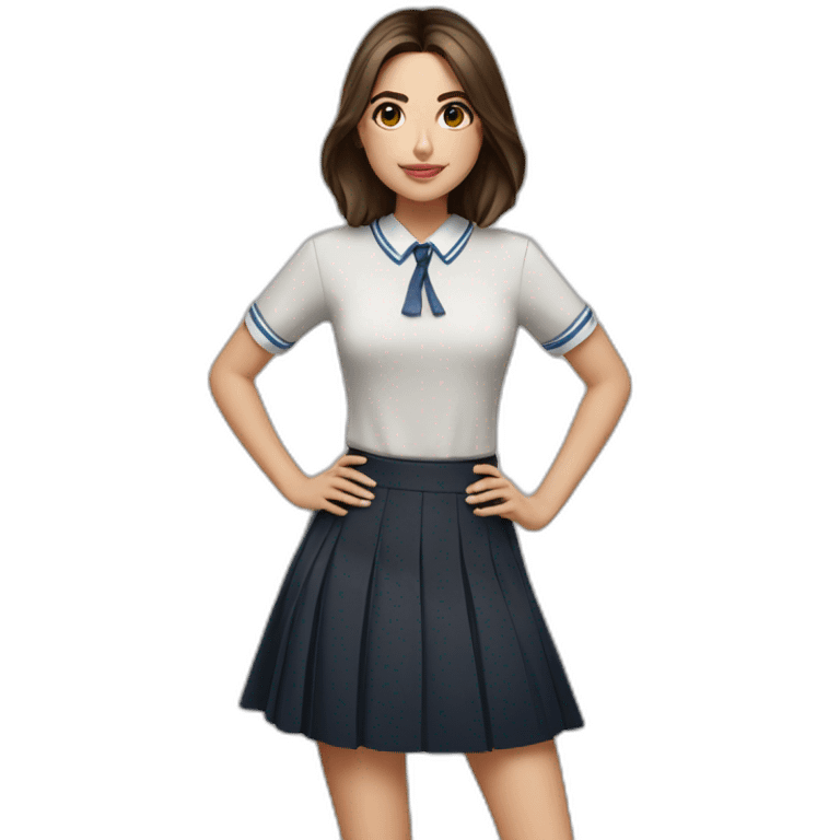 ana de armas in schoolgirl skirt emoji