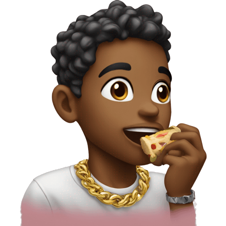 My jewelry boy eating  emoji